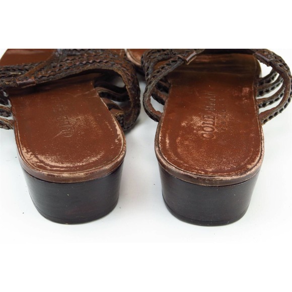 Cole Haan Resort Sz 8 M Brown Flip Flop Leather Women Sandals 1530 - Picture 5 of 8